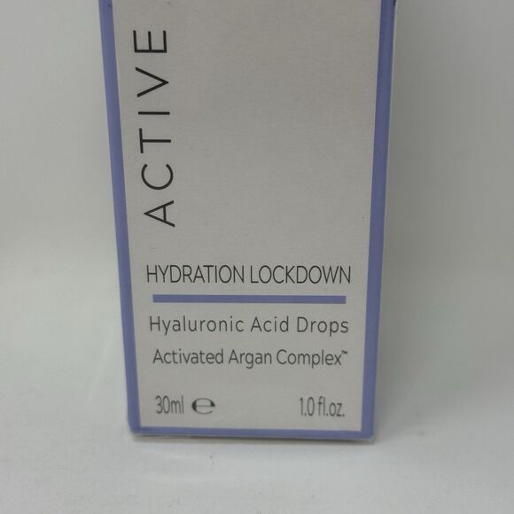 Active Argan Hydration Lockdown Hyaluronic Acid Drops Anti Aging 1 Oz New Sealed - Picture 2 of 7